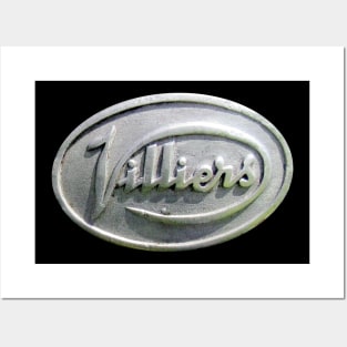 Villiers vintage motorbike engine logo Posters and Art